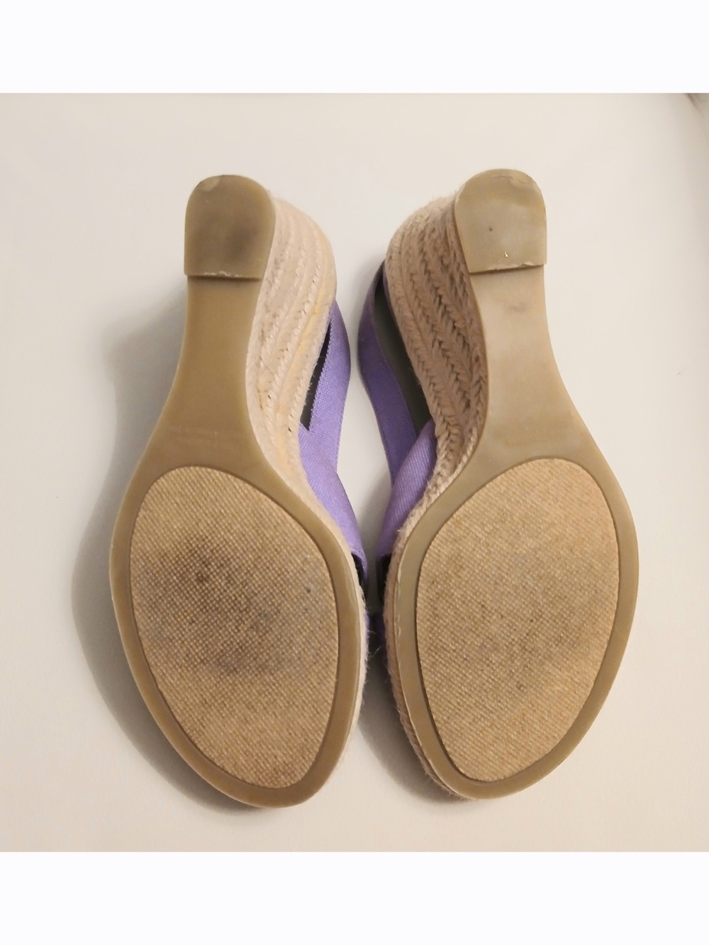 Coldwater Creek Womens Lilac Espadrille Sandals Size 6M - Picture 6 of 6